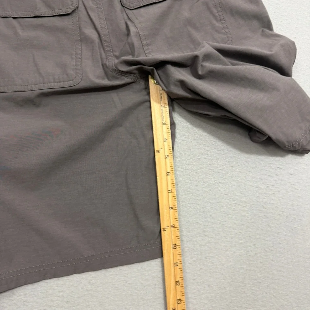 Huk Shorts Mens Medium Gray Pursuit Fishing Shorts Cargo Stretch H2000171